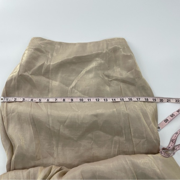 Alex Evenings Metallic Gold Long Skirt and Jacket Formal Floral Mother of Bride - Picture 13 of 16